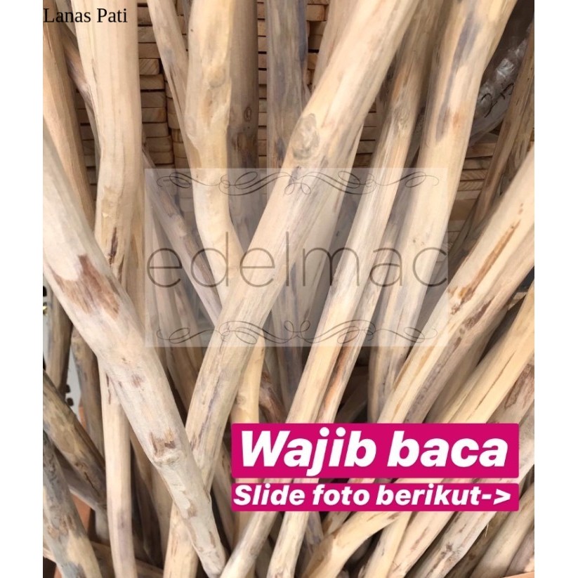 

Ranting Kayu Jati 80cm | Ranting Kayu Macrame XD6