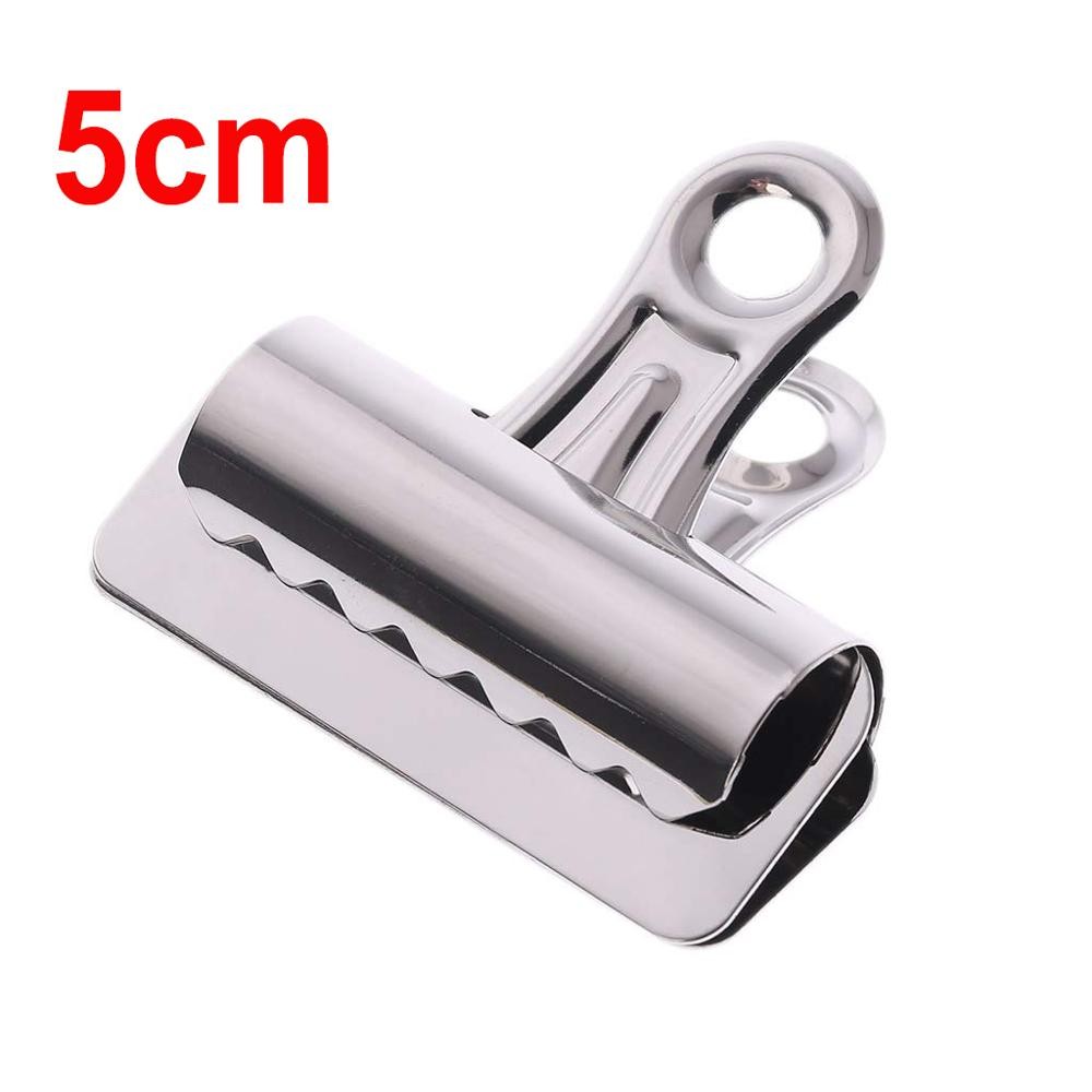 

XRHYY Pack Of 5 Metal Bulldog Clips Paper Letter Document Ticket File Binder Grip Clip Clamp Hold Notes Important Papers-5CM