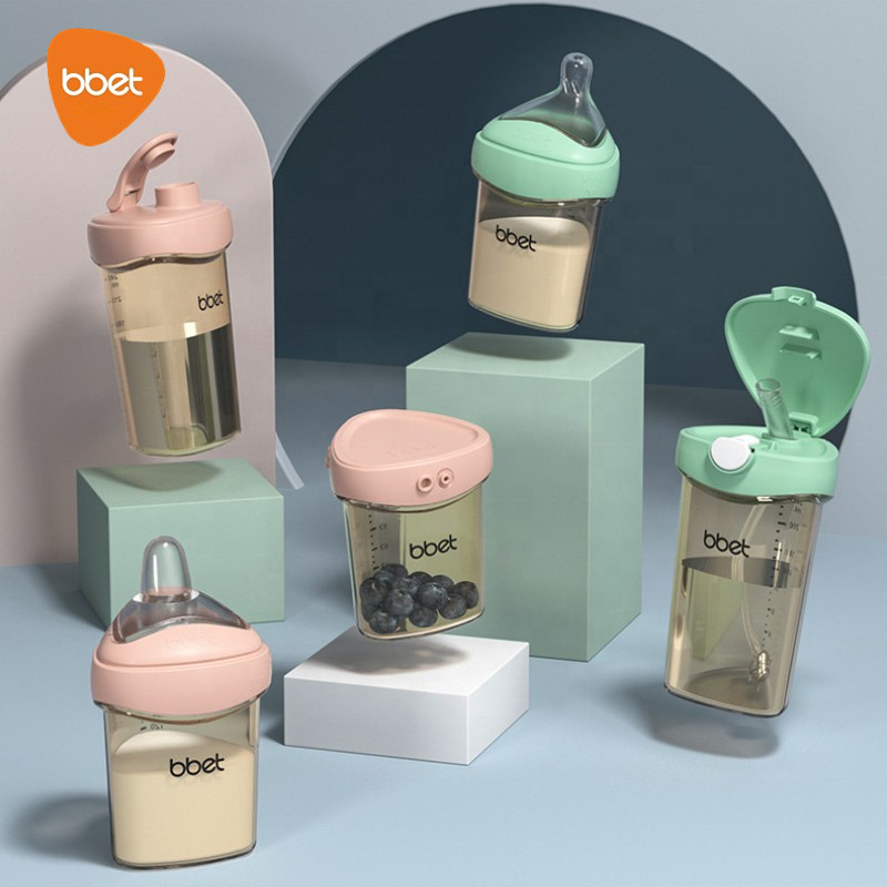 BBET Baby Feeding Bottle PPSU Newborn Triangular Shape Milk Bottle  Drinking Cup One Bottle Multi-pu