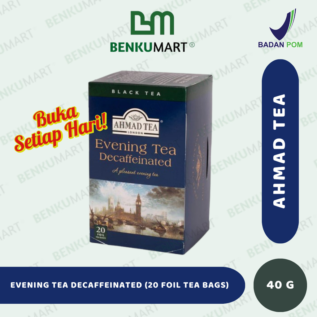

Ahmad Tea Evening Tea Decaffeinated - 40gr | Black Tea - 20 Tea Bags