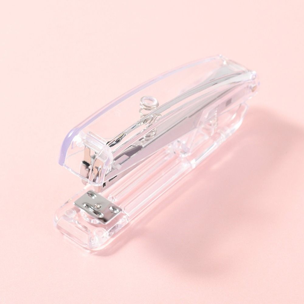 

Manual Transparent Stapler Transparent Bookbinding Tool Paper Stapler Creative Simple Book Binding Machines