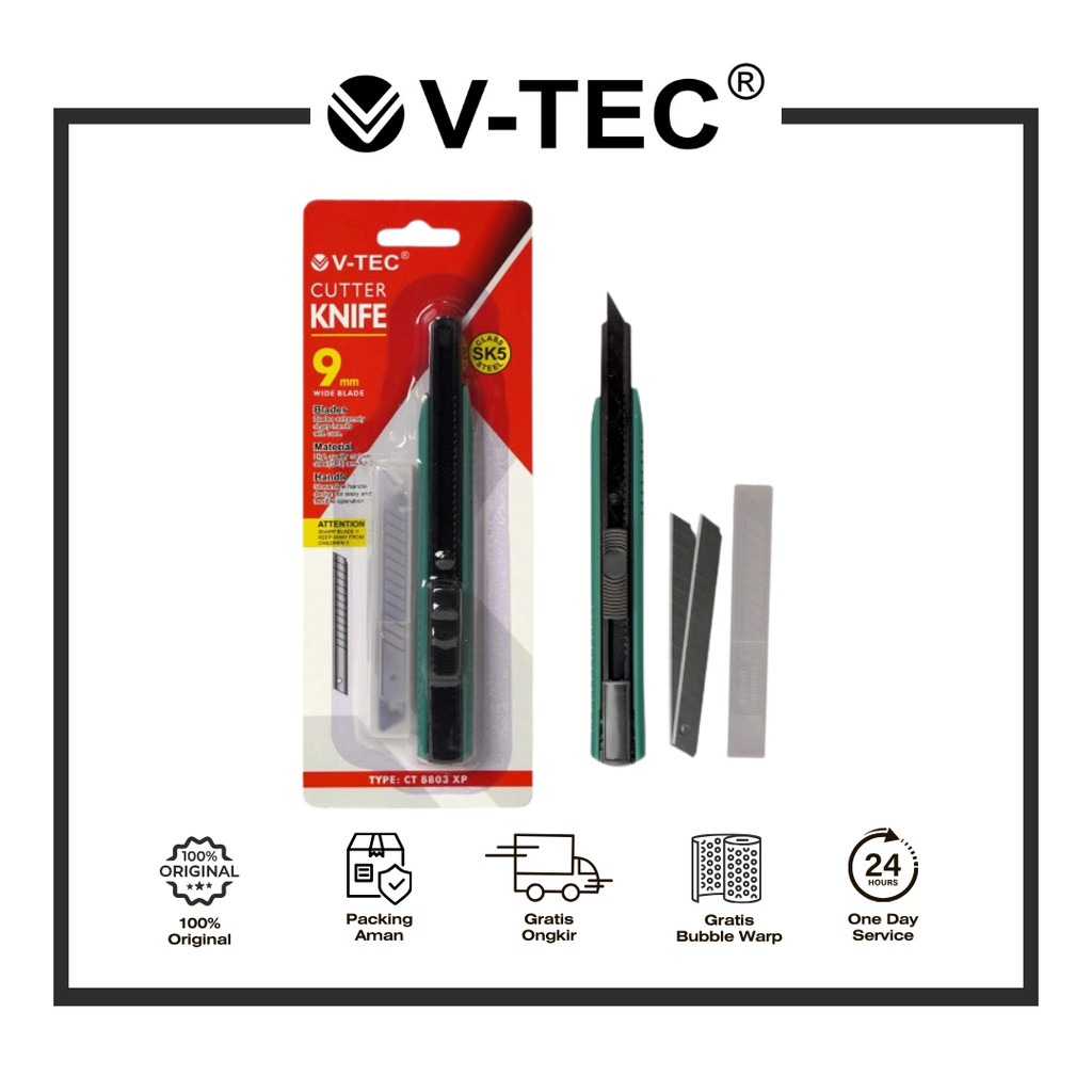 

V-TEC CUTTER KNIFE TYPE CT 8803 XP /PCS