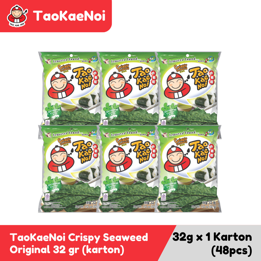

TaoKaeNoi Rumput Laut Crispy Seaweed Original 32 gr (karton)
