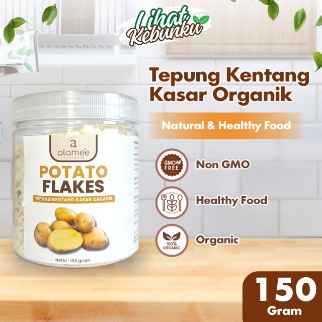 

ALAMEE Potato Flakes Tepung Kentang Kasar Flake Mashed Organik Seripih 150gr LIHAT KEBUNKU