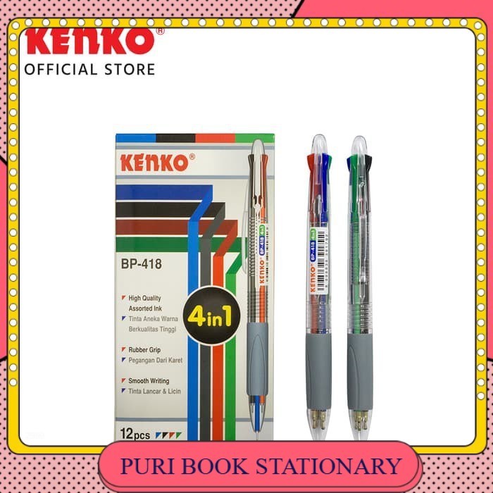 

PEN 4W/PULPEN 4WARNA/Kenko Ballpen BP-418 (4 in 1)