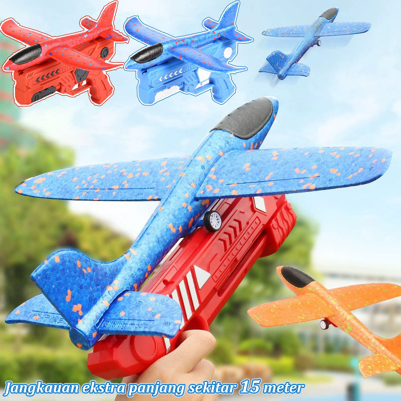 Mainan Anak Mainan Pistol Penembakan Pesawat Busa / Pistol Pesawat Ketapel / Mainan Peluncur