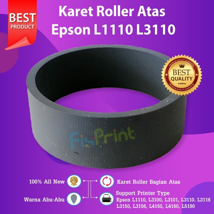 Karet Roller Atas Epson EcoTank L1110 L3100 L3101 L3110 L3116 L3150 L3156 Karet Roll Penarik Kertas 