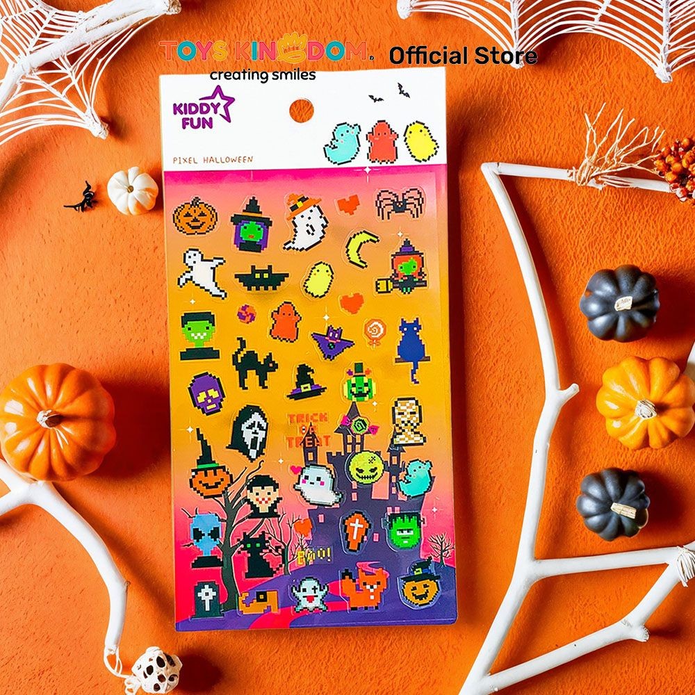 

Toys Kingdom Kiddy Fun Funny Stiker Pixel Halloween - Mix Stiker Dekoratif Lucu Cute Stickers Deco Sticker Pack Journal Book