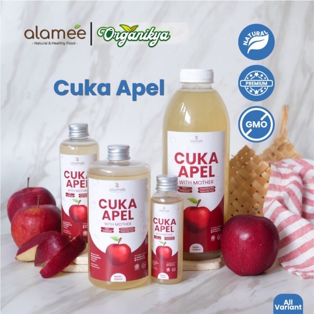 

ALAMEE Cuka Apel Original Vinegar With Mother Premium Organik Apple Cider Vinegar Sari Buah organikya