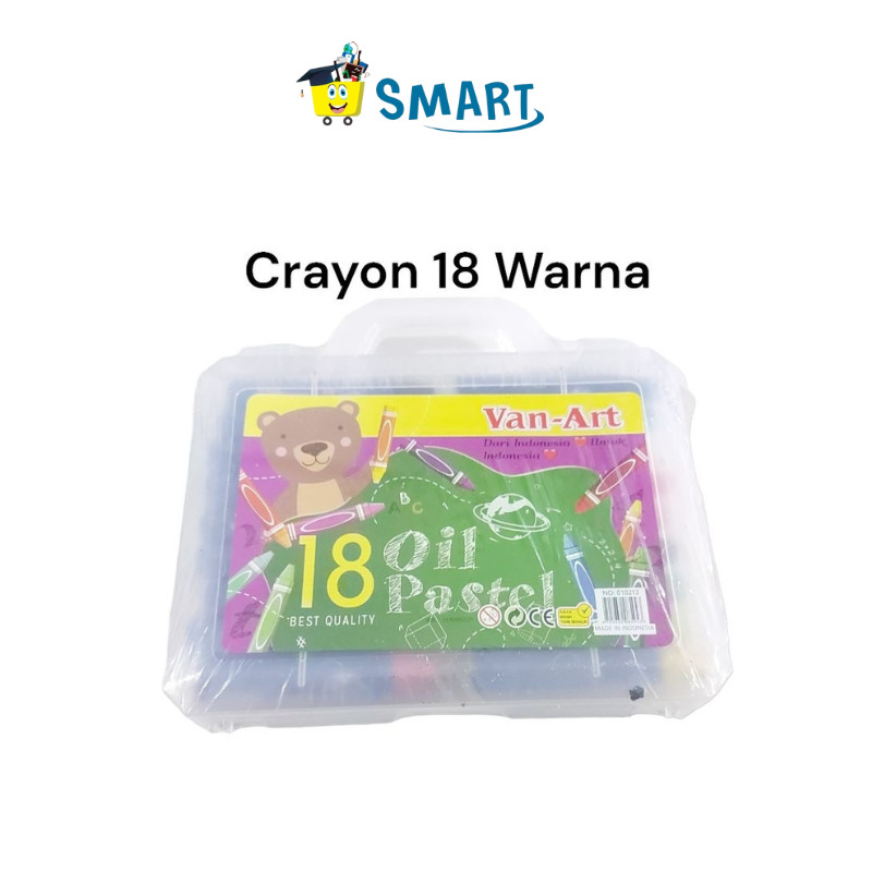 

(1TUBE ISI 18WARNA) VAN ART CRAYON 18 COLORS