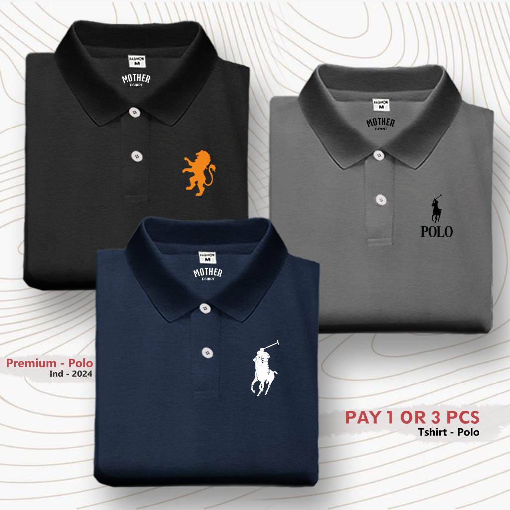 Distropas.ID Paket 1 Get 3 pcs / Polo Shirt Tangan Pendek / Kaos Kerah Wangki | Giordno | Rplhe | Kaos Polos Seragaman | Pria Distro T-Shirt Distro 100% Catton Dewasa Premium Quality