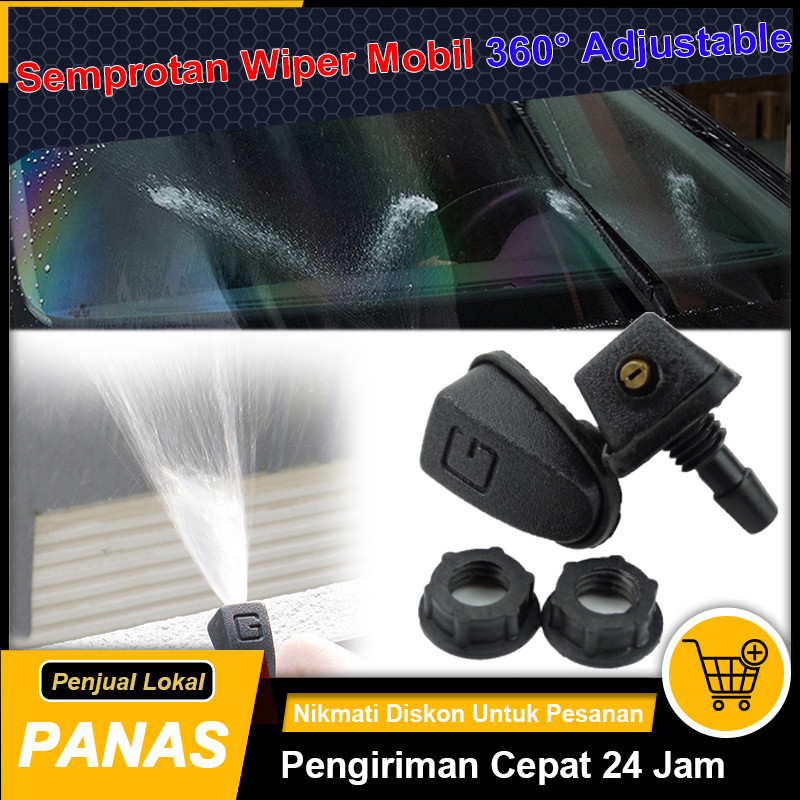 

Nosel penghapus kipas mobil 360° Adjustable Nozzle Wiper Universal Mobil Nosel Semprot Kaca Depan Mobil Nosel kipas mesin cuci