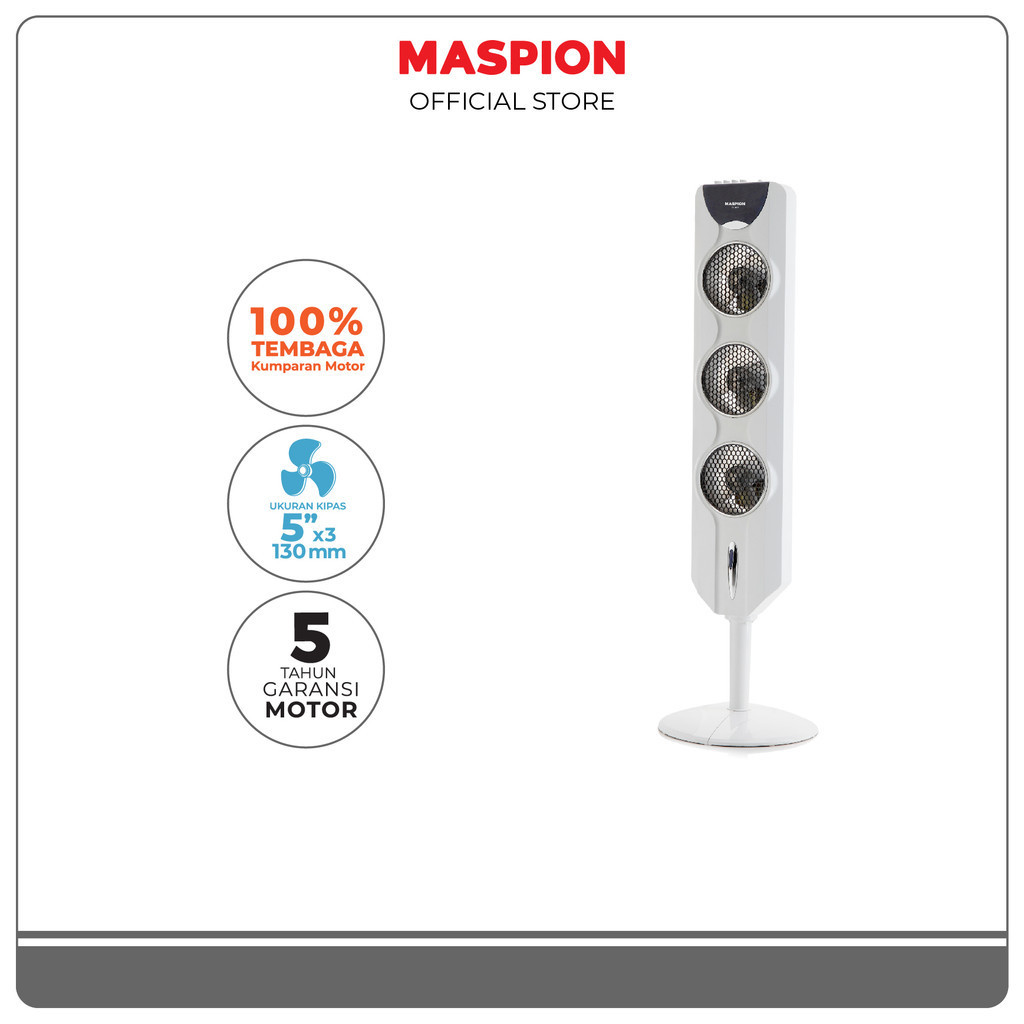 Maspion Tower Fan Kipas Angin Susun 5 Inch TF-01 S