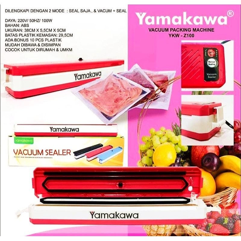 Mesin Vacum Sealer mesin vacum impulse plastik Electric food packing machine