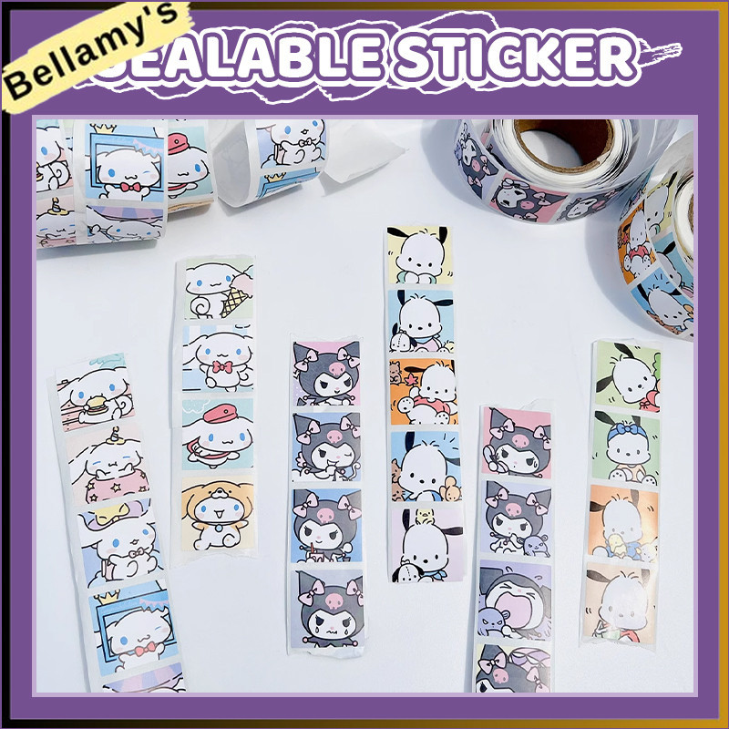 

COD ❤️ Stiker Penyegel Kartun Lucu Ins Stiker Sanrio Persegi Stiker Penyegel Berperekat-bellamy.idd