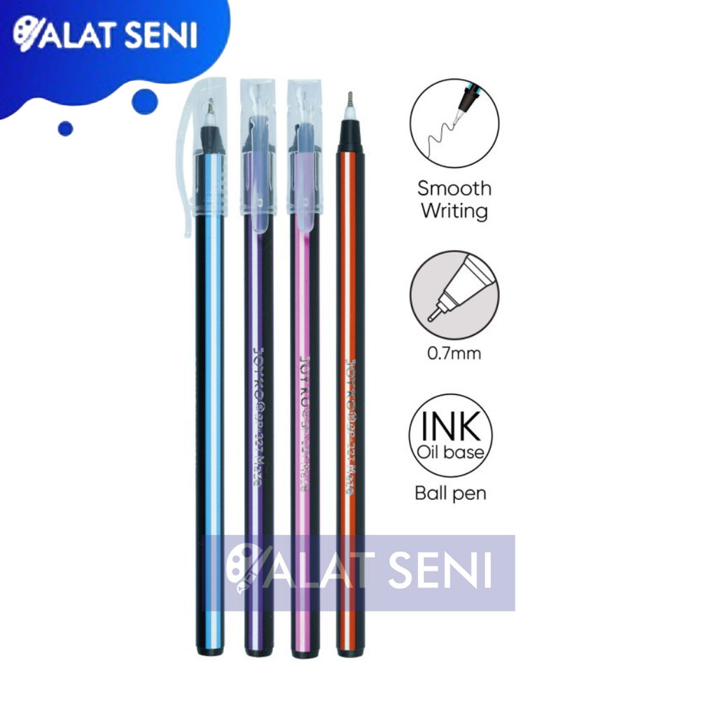 

PULPEN BALL PEN HITAM JOYKO MAZE BP-327 0.7 MM / PULPEN HITAM / PENA HITAM / BALL PEN