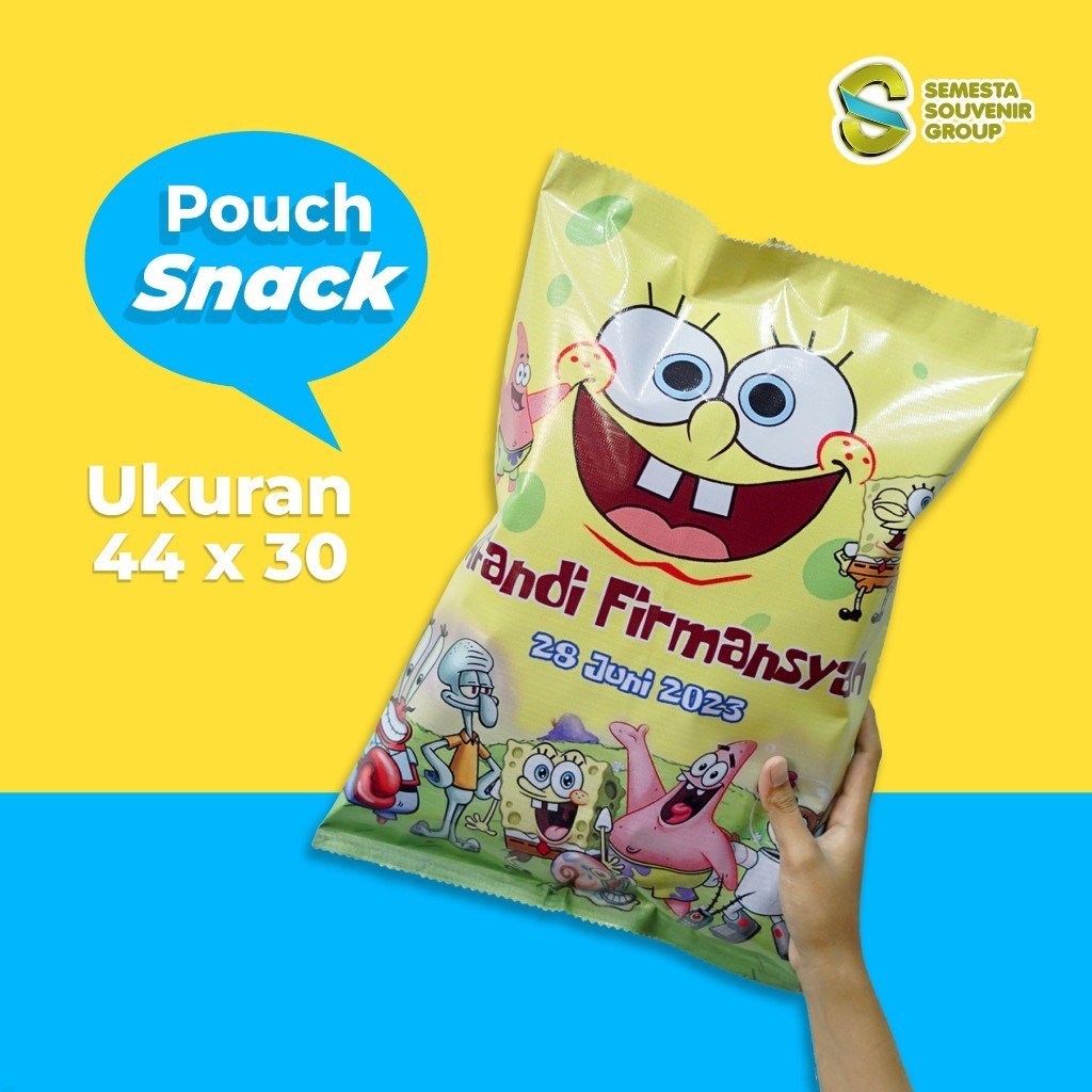 

Kemasan Pouch Snack Ulang Tahun Anak ukuran T44 X P30 cm