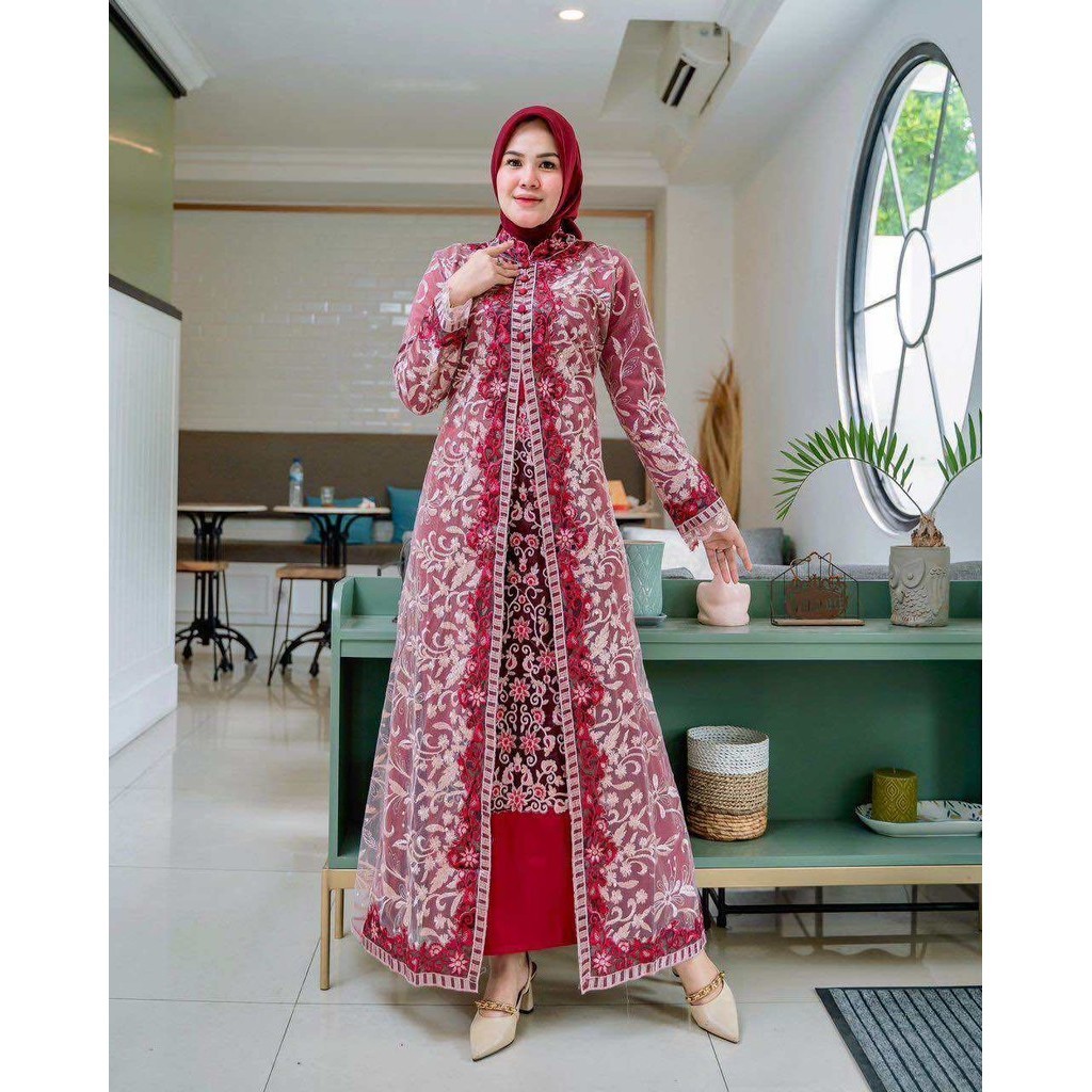 100% Original Gamis Shangrila Size M-3L |Gamis Jumbo Ld120|Gamis Pesta Modern|Gamis Tile Brukat|Gami