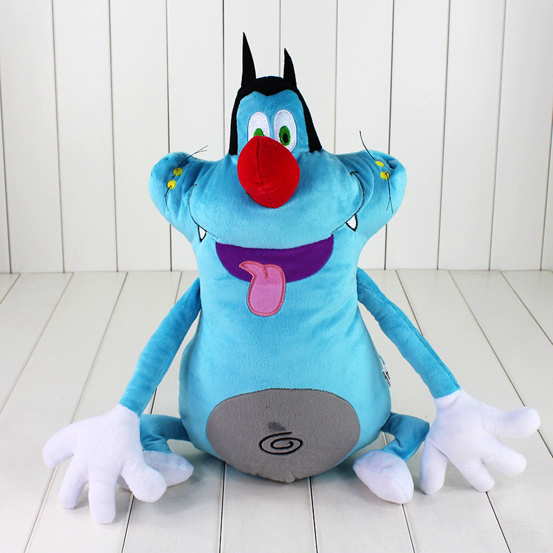 40cm funny design France Cute Cartoon Oggy Cockroaches Plush Toy Fat Cat Oggy Stuffed Animal Doll An