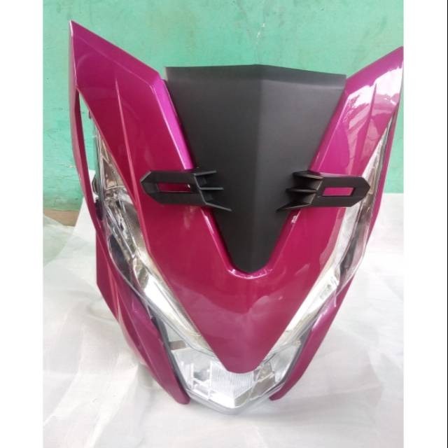 TAMENG DEPAN PLUS LAMPU DAN SEN BEAT FI DIGITAL LED 2016 PINK