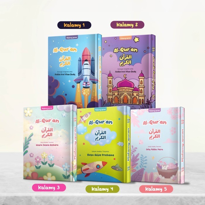 Terlaris ✨ -Al Quran Anak Gratis Custom Nama Hafalan Terjemah A5 - Kalamy Kids - Kalamy Kids 02
