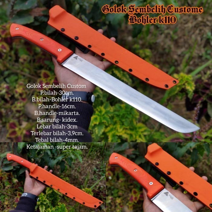 GOLOK PISAU SEMBELIH SUPER TAJAM BAJA BOHLER K110