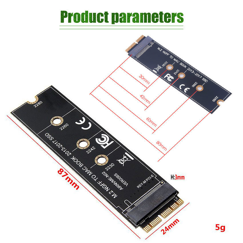 ZENID PCIE 1x to nvme Adapter Converter SSD M.2 Nvme to PCIE x1 Desktop