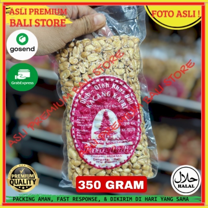 

OLEH OLEH MAKANAN CEMILAN CAMILAN SNACK KULINER KHAS ASLI ORI ORIGINAL BALI KACANG KAPRI PURA 350 GRAM GR