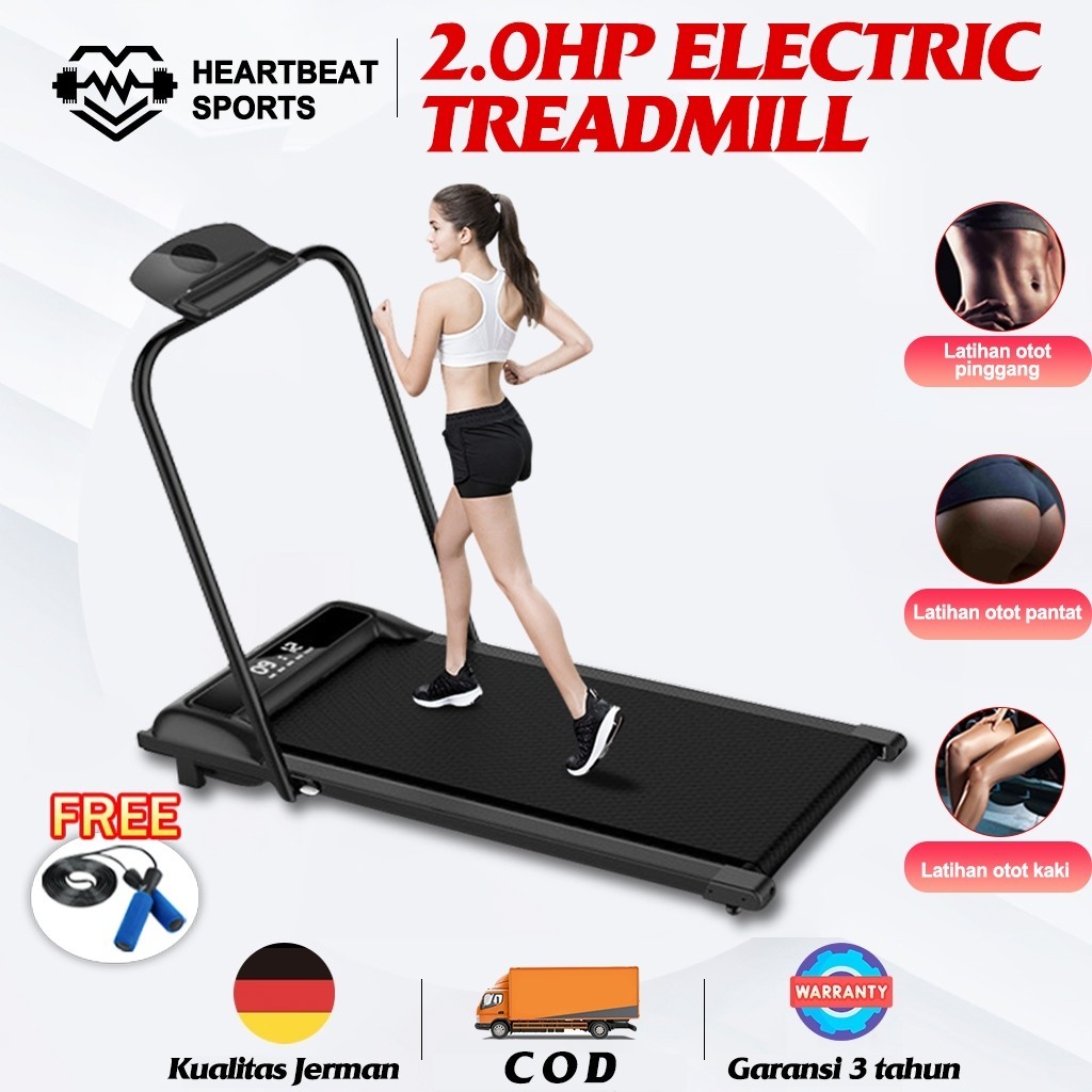 Treadmill Elektrik Walking Pad Treadmil Listrik Alat Olahraga Rumah Alat Fitness Gym Treadmil Foldin