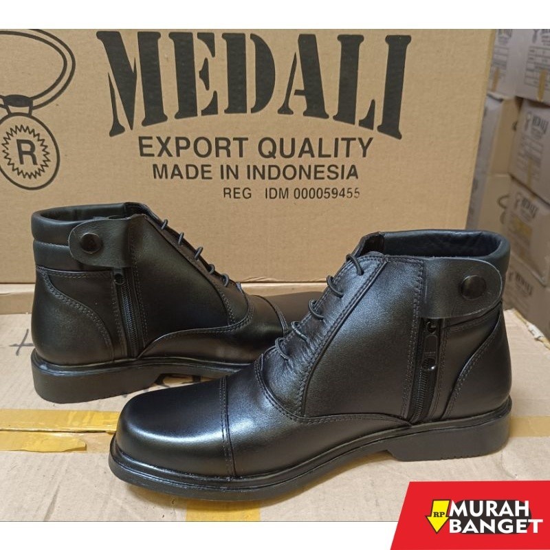 Sepatu pdh- Sepatu kulit pria PDH sepatu Polisi TNI Security Sepatu PDH kulit Asli