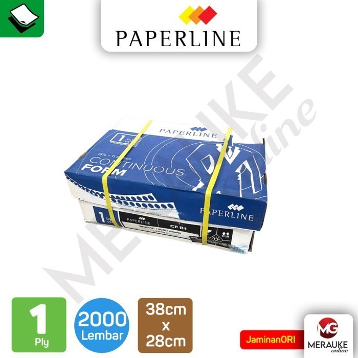 

Continuous Form Besar Paperline 1 Ply B1 Putih (2000 lembar per Box)