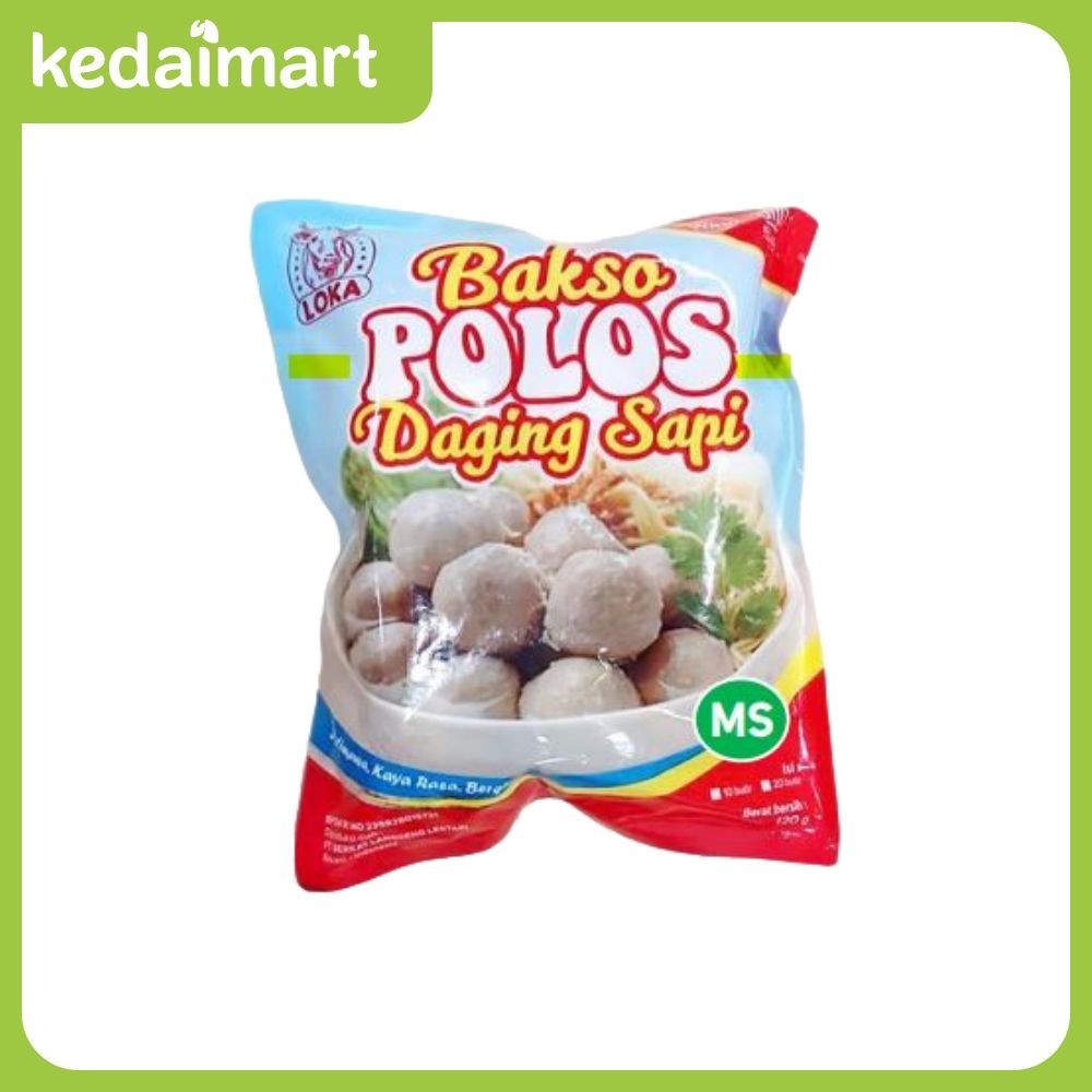 

Loka Bakso Polos Daging Sapi Isi 10 Pcs