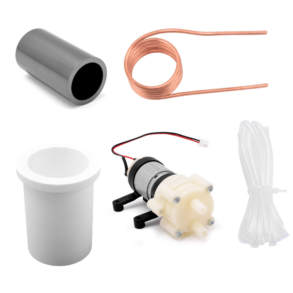 2500W Max 50A ZVS High Frequency Induction Heating Printed Circuit Board Coil Crucible Pump Large Po