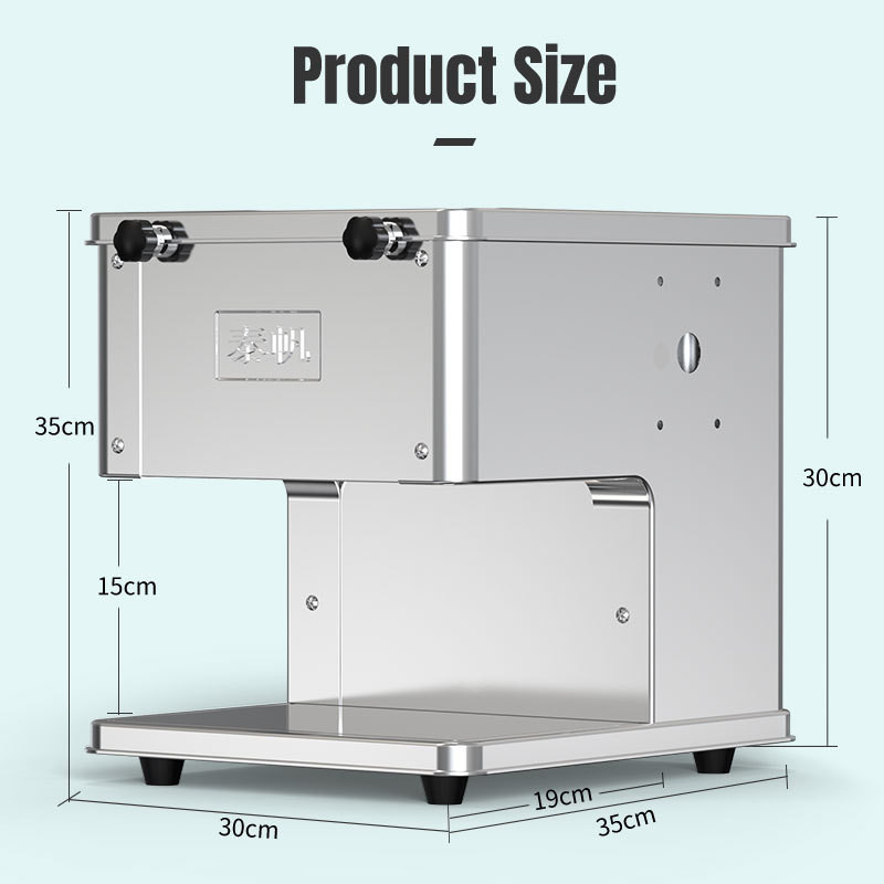 Electric Meat Slicer Automatic Slicer Multifunctional Stainless Shred Slicer Cutter Meat Fish Vegeta