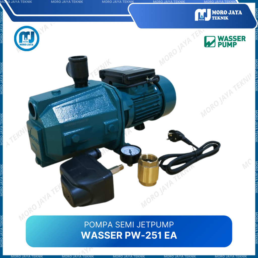 Pompa Semi Jetpump 250 Watt Wasser PW-251 EA Tanpa Tangki