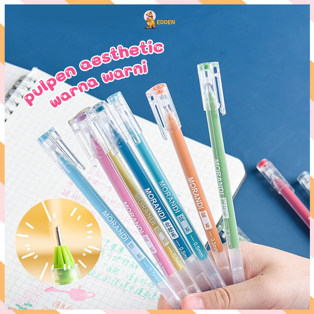 

Edden pulpen aesthetic korea 1pack set pena warna warni