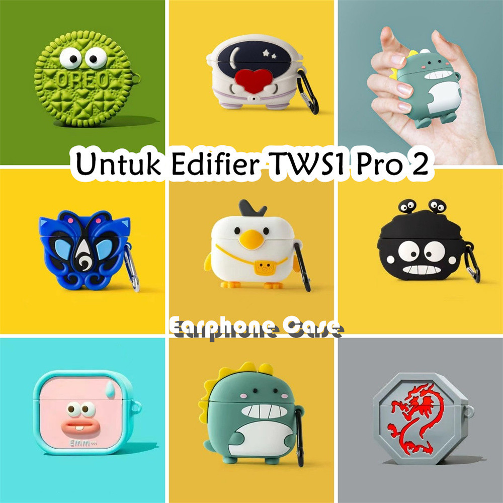 Ready Untuk Edifier TWS1 Pro 2 Case Trendi Kartun naga Soft Silicone Earphone Case