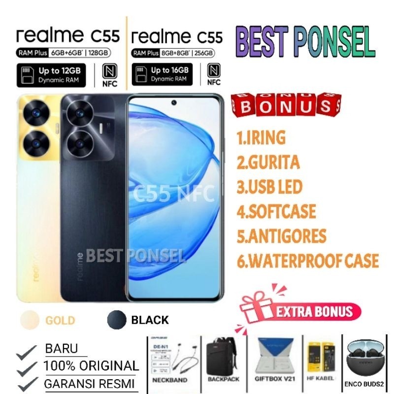 PROMO BIG SALE REALME C55 NFC RAM 6/128 GB | 8/256 GB | C25Y 4/64 GB GARANSI RESMI REALME INDONESIA