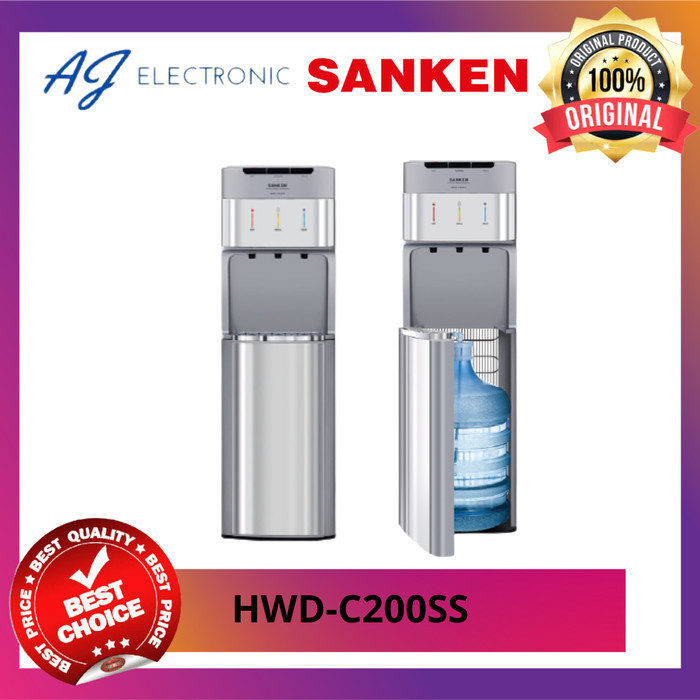 DISPENSER SANKEN HWD-C200SS / HWDC200SS / HWD-C200 , Galon bawah