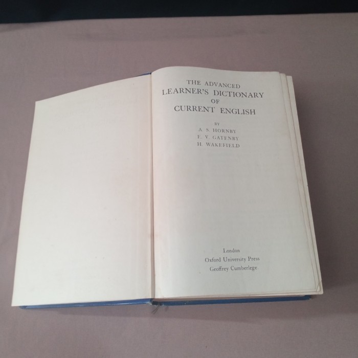 THE ADVANCED LEARNER'S DICTIONARY OF CURRENT ENGLISH - OXFORD - T7