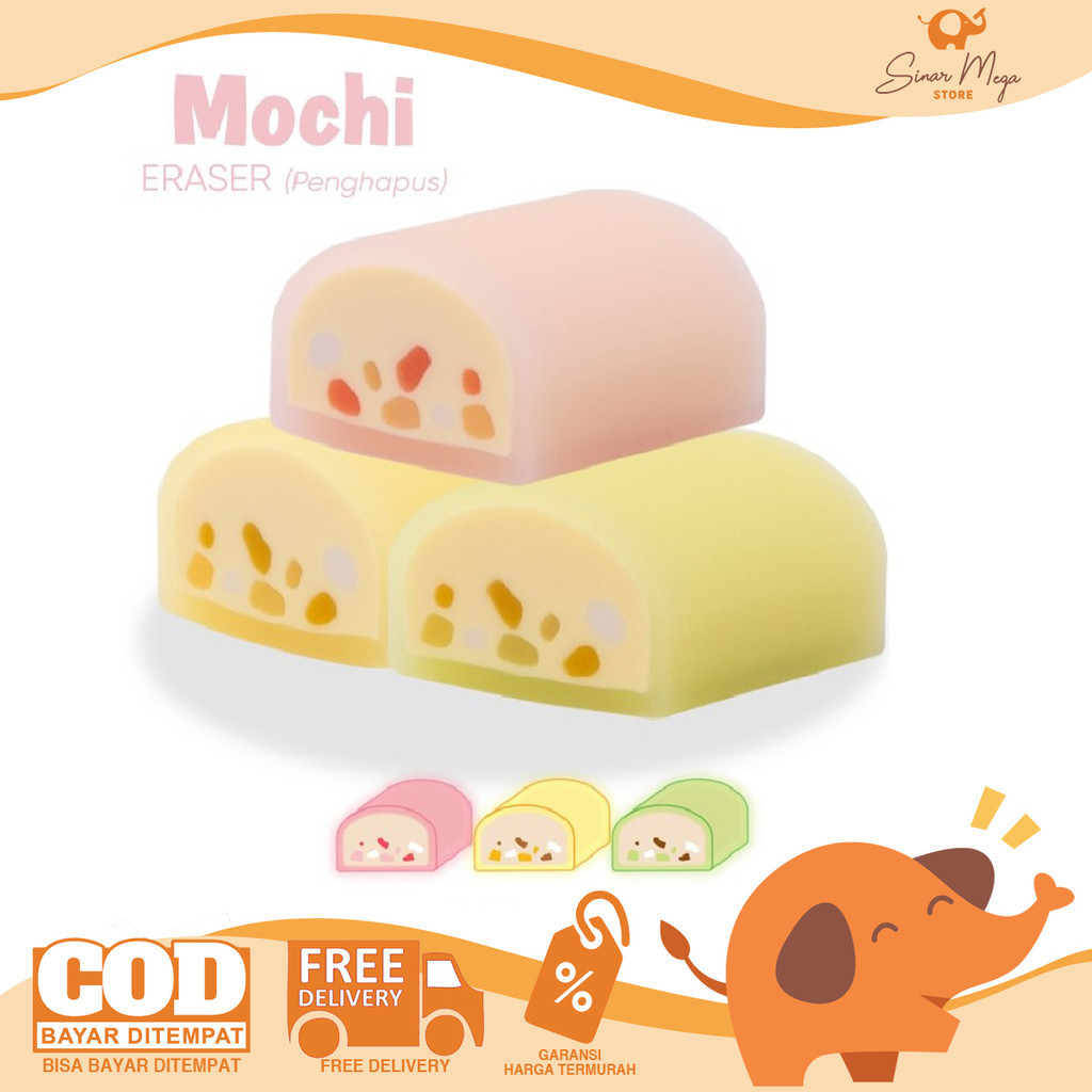 

JOYKO Eraser ERT-140 Karet Penghapus Bentuk Mochi Unik Murah