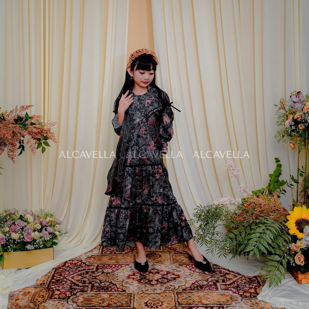 Alcavella - Zafeera Kids Dress | Baju Gamis Muslim Anak perempuan Muslim
