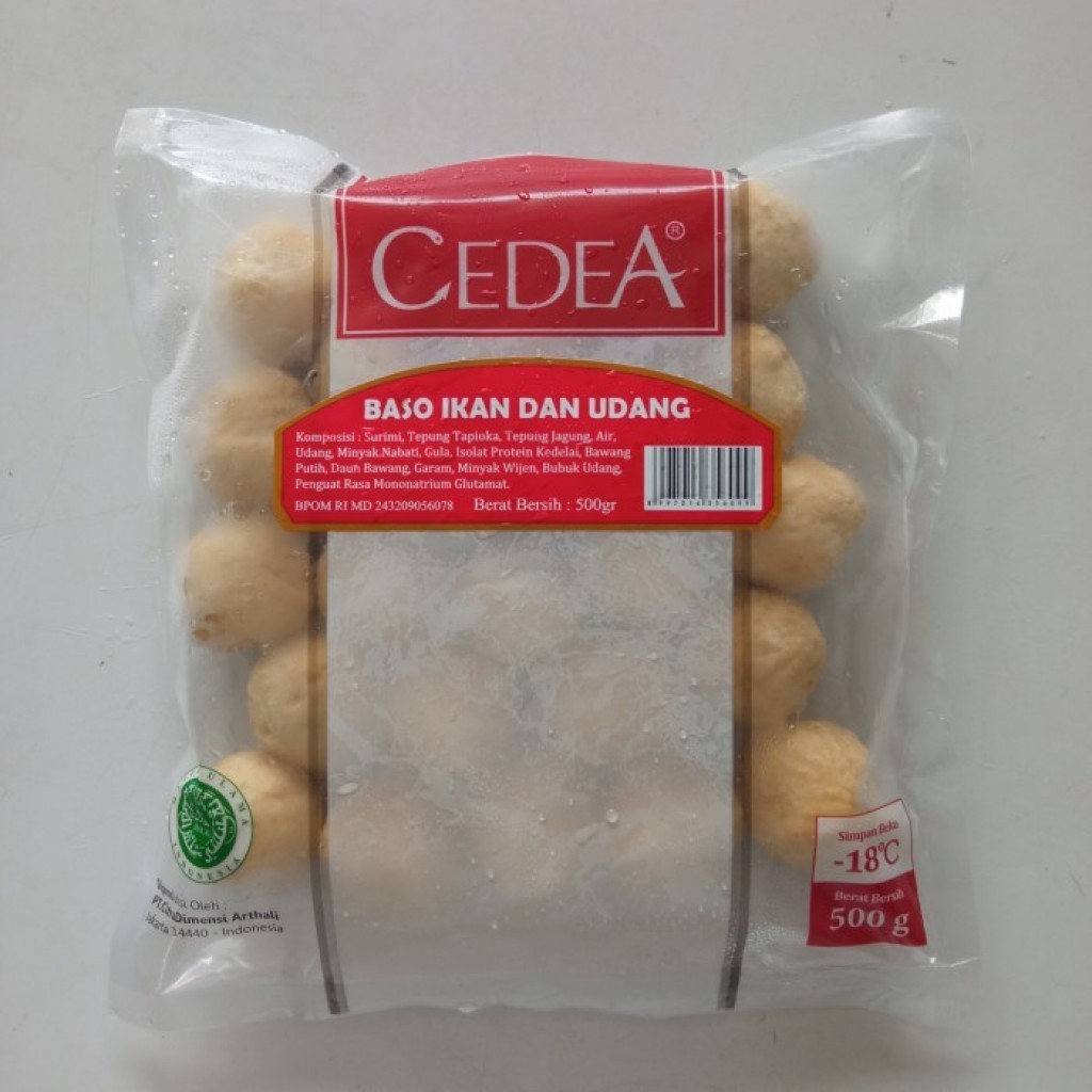 

CEDEA BAKSO UDANG (SHRIMP BALL) 500GR