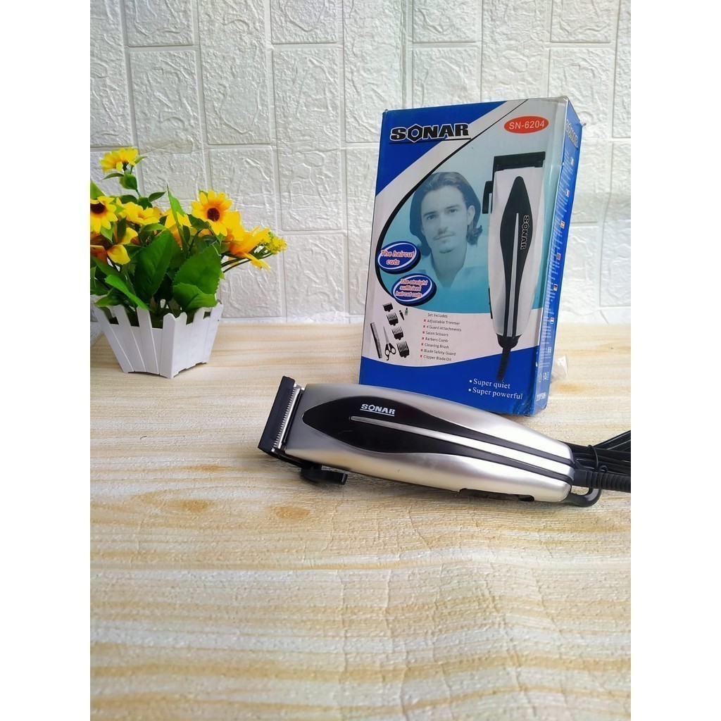 ZMesin cukur rambut / Cukur Rambut Sonar Sn 6204 Hair Cliper Pangkas Murah kliper Listrik Original