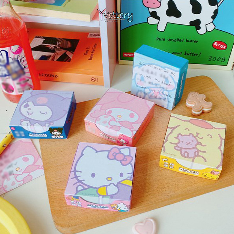 

❤️COD Kartun Sanrio Buku Catatan Siswa Memo Belajar Catatan Tempel Buku Pegangan Lucu Jepang-Yy