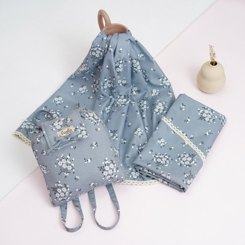 Mukena anak tas ransel katun mikro Luna Series