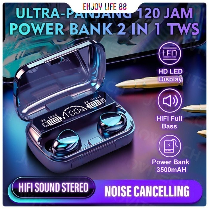 PRODUK TERBARU # M10/M19/M20PRO/M28/F9/M90PRO In Ear Headset Bluetooth Full Bass Stereo with Power B
