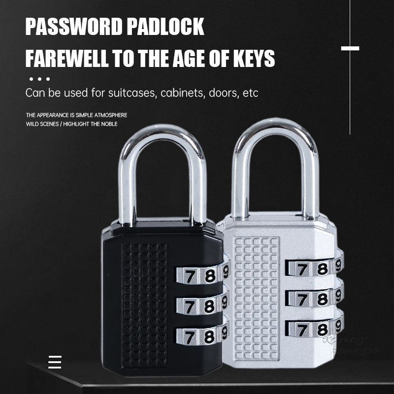 COD Gembok Nomor Premium / Gembok Angka Multifungsi / Gembok Pin Gembok Tas Koper Gembok Kode / GEMB