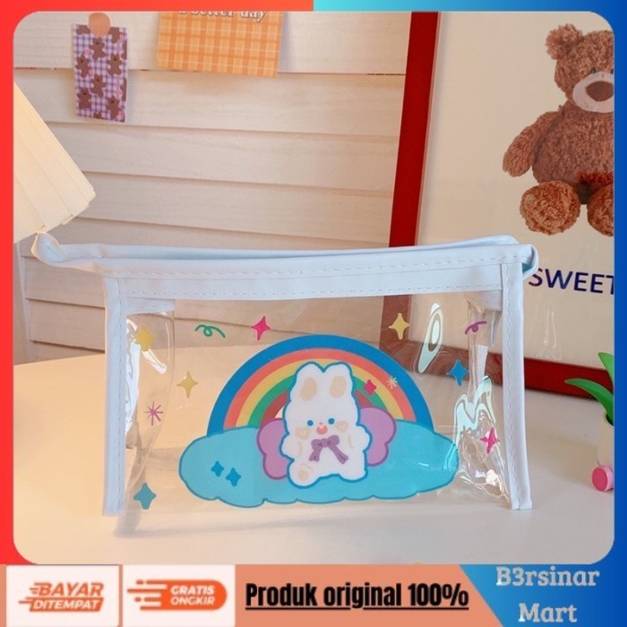 

[[KUALITAS TERBAIK]] kotak pensil anak perempuan lucu Kawaii Tempat pena Kawaii White Rabbit B COD