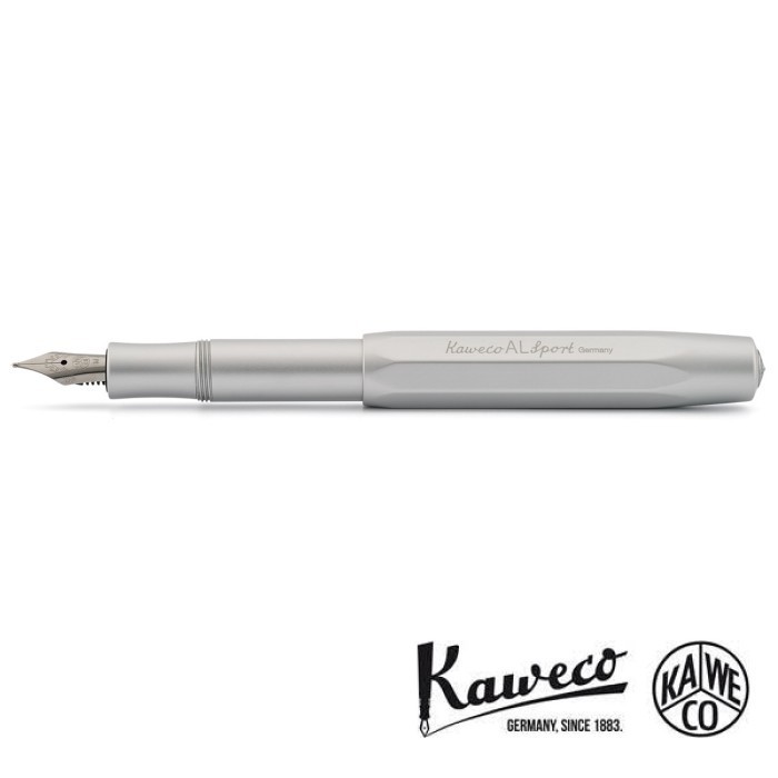 

KAWECO Sport AL Fountain Pen - Silver, Extra Fine